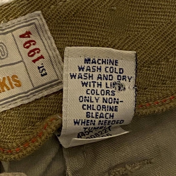 Old Navy Khaki Pants Mens Size 30 X 32 Brown Twill Straight Leg Classic - Picture 4 of 16